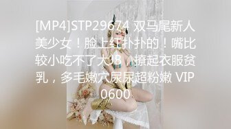 [MP4]STP29674 双马尾新人美少女！脸上红扑扑的！嘴比较小吃不了大JB，撩起衣服贫乳，多毛嫩穴尿尿超粉嫩 VIP0600