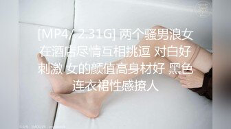 [MP4/ 2.31G] 两个骚男浪女在酒店尽情互相挑逗 对白好刺激 女的颜值高身材好 黑色连衣裙性感撩人