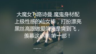 大魔女Ts路诗曼 魔鬼身材配上极性感的仙女棒，打扮漂亮黑丝高跟做爱简直是爽到飞，羡慕这小胖 第一部！